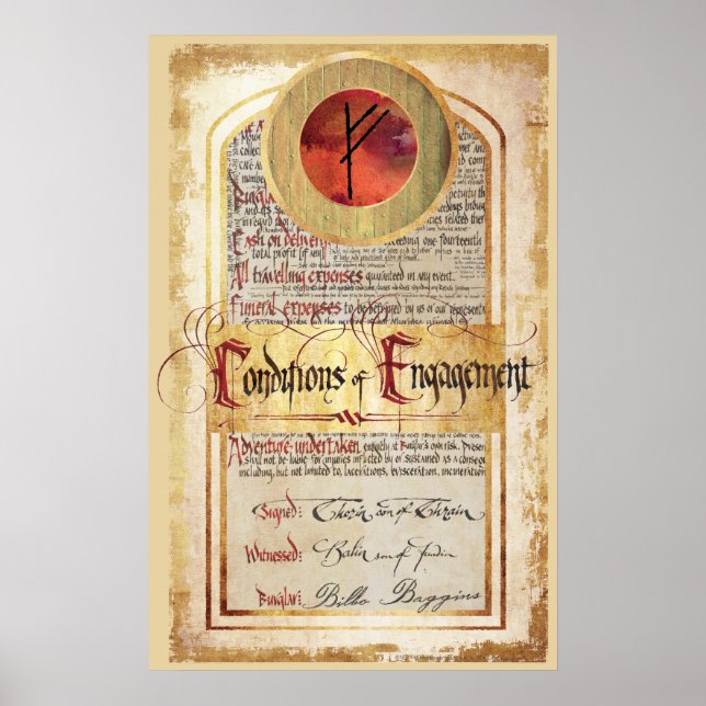 Poster Conditions du Fiançailles (Devant)