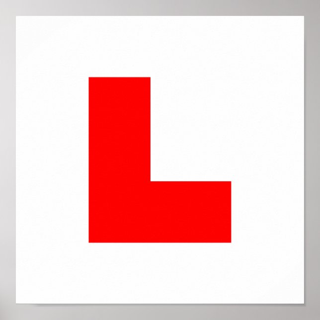 Poster Conducteur débutant avec plaque L / Enterrement de (Devant)