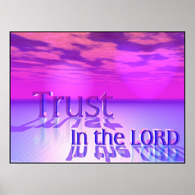 Poster Confiance Dans Le Seigneur (Devant)