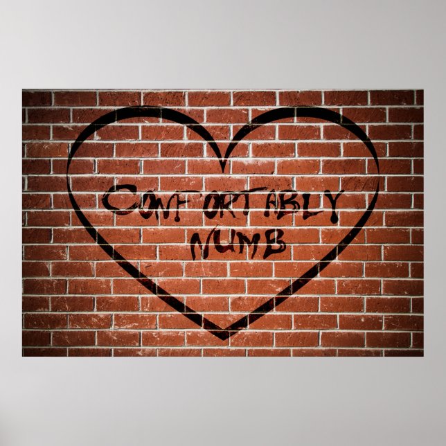 Poster Confortablement numérique Word Art (Devant)