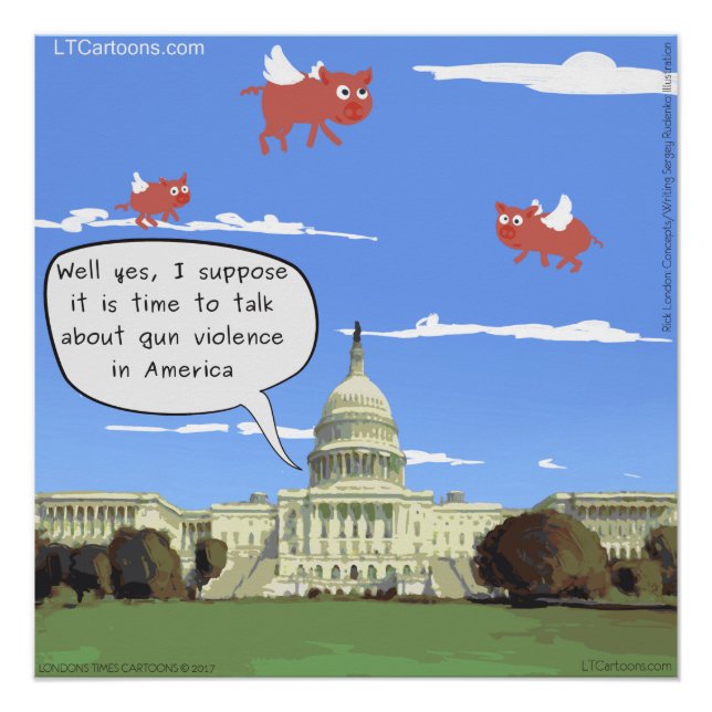 Poster Congrès & Violence Armée Discours Quand les Cochon (Devant)