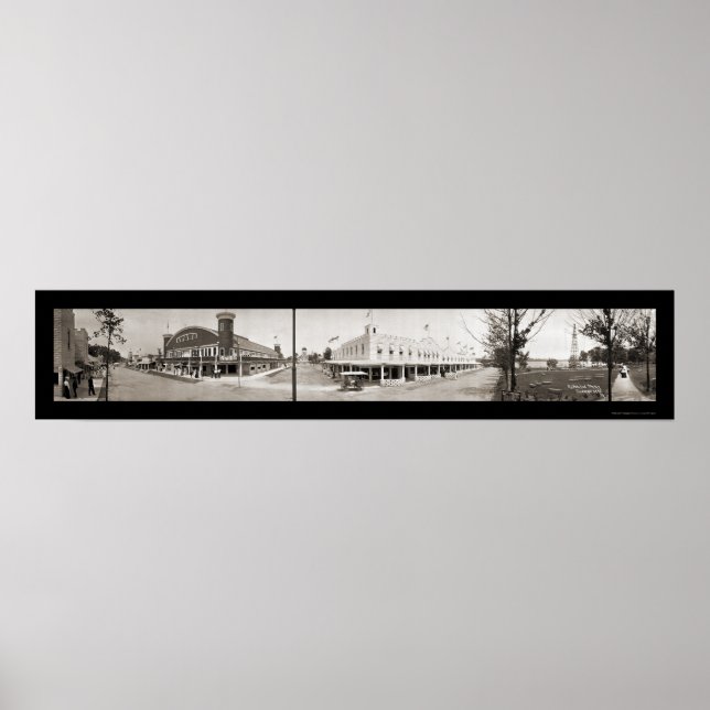 Poster Conneaut Lake Park PA Photo 1909 (Devant)