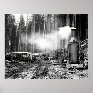 Poster CONNEXION avec DON À VAPEUR c. 1879