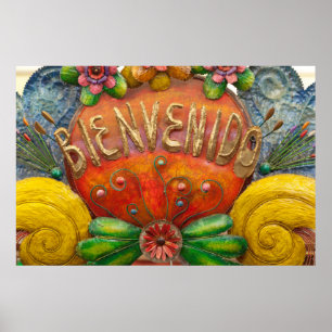 Poster Connexion Welcom en espagnol, Mexique