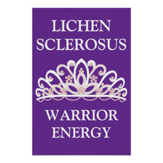 Poster Conscience du Lichen Scléreux "Énergie de Guerrier