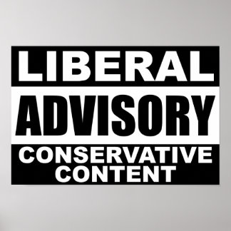 Poster Conseil libéral : contenu conservateur!