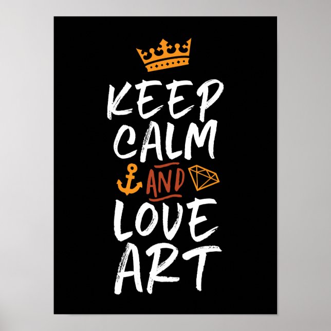 Poster Conserver l'amour du calme Art Artiste Peintre Per (Devant)