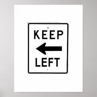 POSTER CONSERVER LE SIGNE GAUCHE
