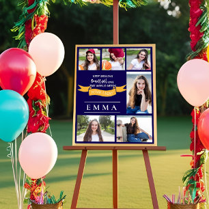 Poster Conserver une citation brillante Multi Photo Gradu