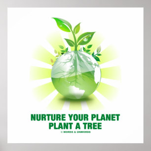 Poster Consolidez votre usine de planète un arbre (la