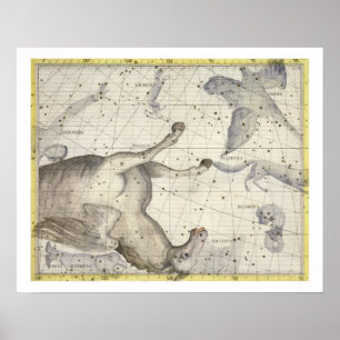 Poster Constellation de Pegasus, plaque 25 de 'Atlas Coe