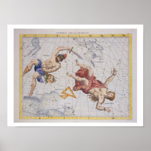 Poster Constellation de Perseus et Andromeda, de 'Atla