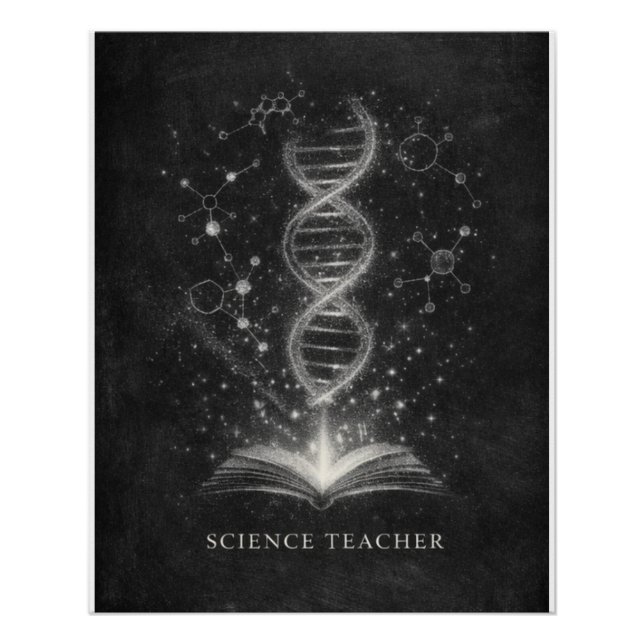 Poster Constellation de poussière de craie pour professeu (Devant)