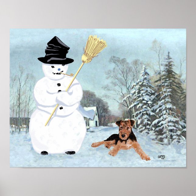 Poster Construire un bonhomme de neige (Devant)