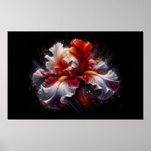 Poster contemporain Iris Flower
