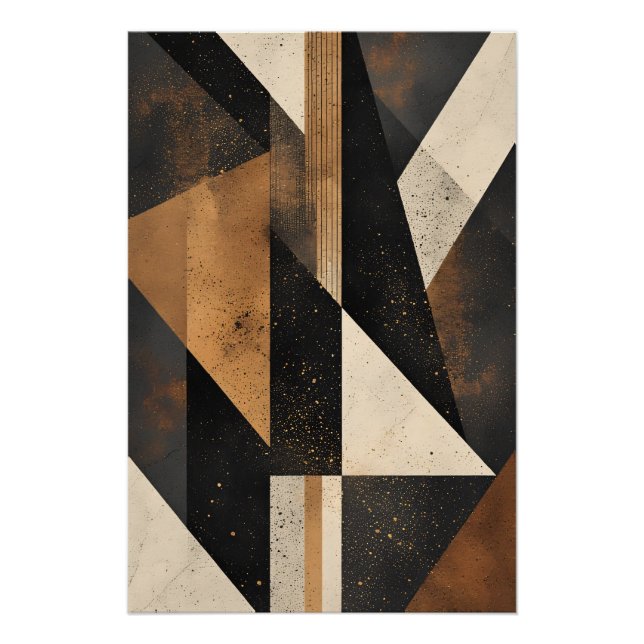 Poster Contemporary Geometric Harmony (Devant)