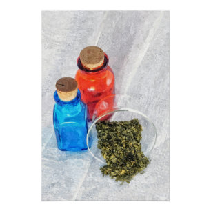 Poster Contenants en verre vintage
