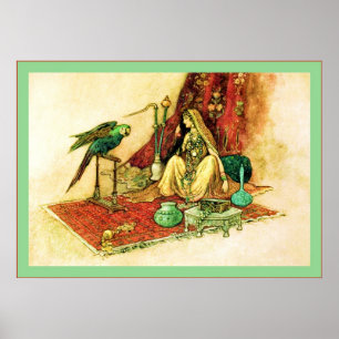 Poster Contes folkloriques des beaux-arts de cru de ~ du
