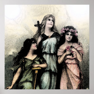 Poster Convenez - la foi, l'espoir et la charité
