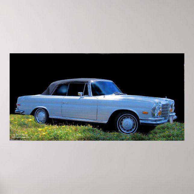 POSTER convertible 1971 Mo 280SE 3,5 (Devant)