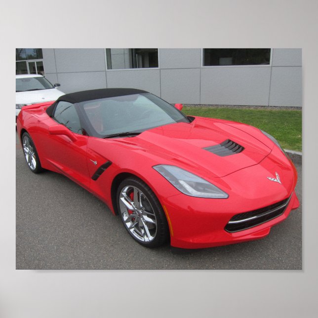 Poster convertible C7 Corvette (Devant)