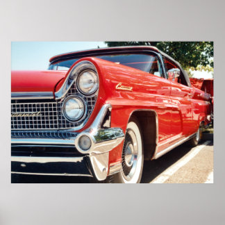 Poster convertible Lincoln Continental 1959