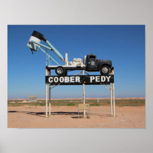 Poster Coober Pedy Outback Australie Souvenir Photo