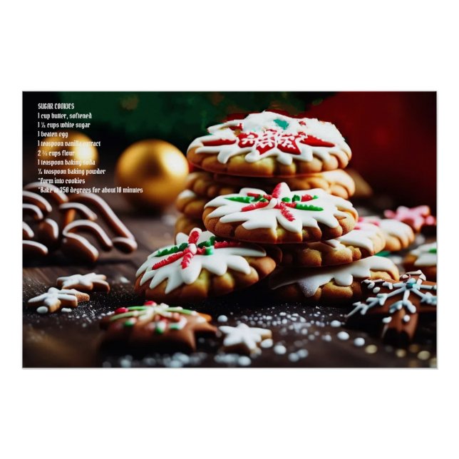 Poster Cookie de Noël (Devant)
