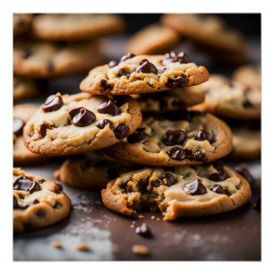 Poster Cookies de chips au chocolat