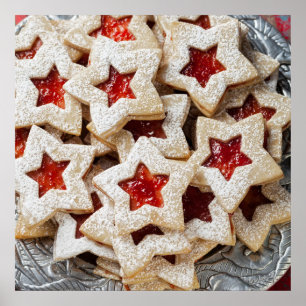 Poster Cookies Star Christmas