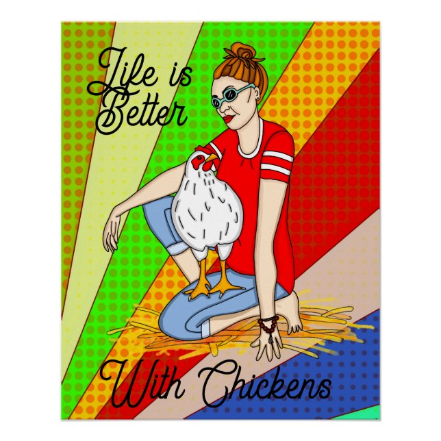 Poster Cool Chicks | Poulet (Devant)