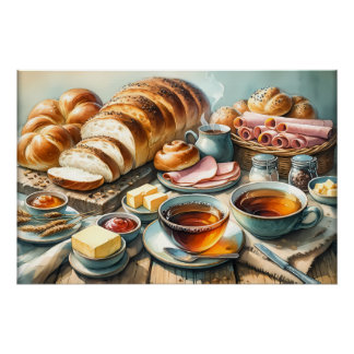 Poster Cool gourmets sandwich viandes pain