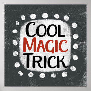 Poster cool Magic Trick Art mur