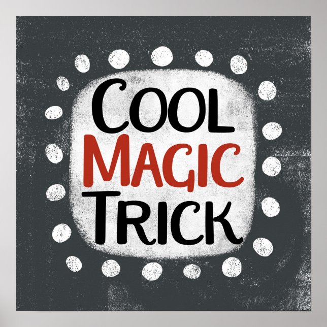 Poster cool Magic Trick Art mur (Devant)