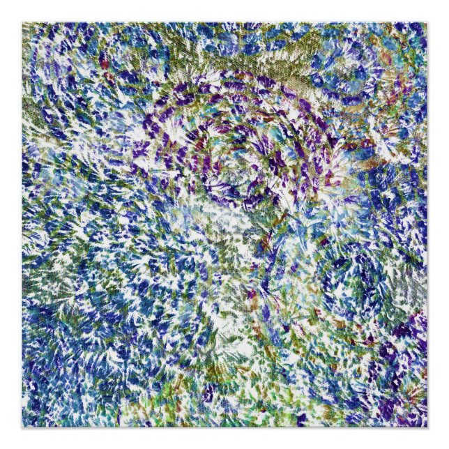 Poster Cool, moderne, tendance coloré abstrait arrière -  (Devant)