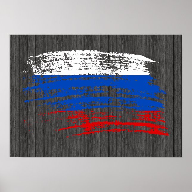 Poster Cool Russian flag design (Devant)