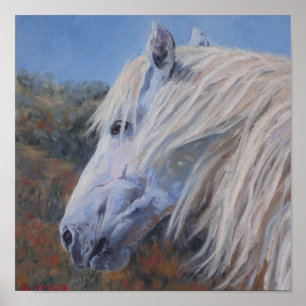 Poster Copie blanche de beaux-arts de mustang