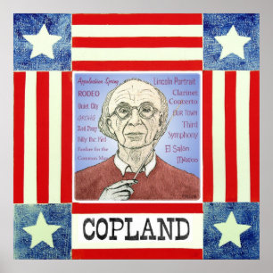 Poster Copie d'Aaron Copland