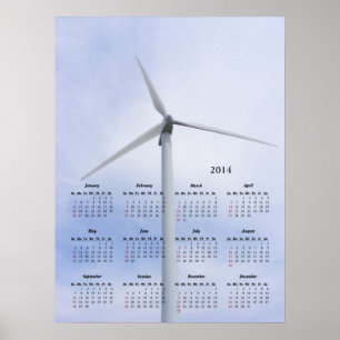 Poster Copie de ~ de calendrier de turbine