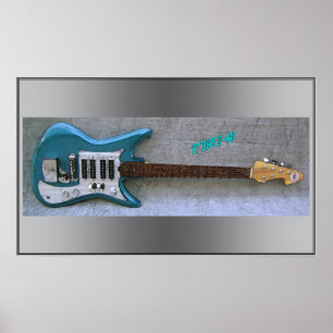 Poster 'Copie de guitare de 67 Teisco