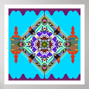 Poster Copie de mandala de Jésus