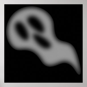 Poster Copie de photo de fantôme de Halloween