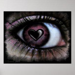 Poster Copie de toile du coeur U d'oeil