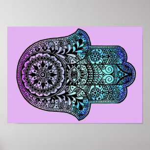 Poster Copie d'Ombre de main de Hamsa