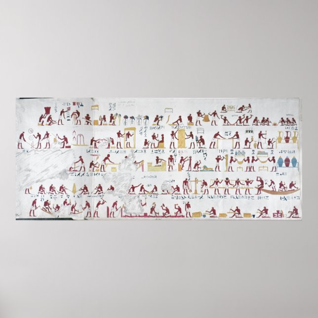 Poster Copie d'un soulagement de la Tombe d'Iby (Devant)