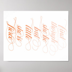Poster Copie féroce d'affiche d'Ombre