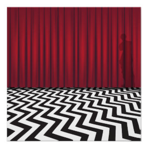Poster Copie noire de photo de loge