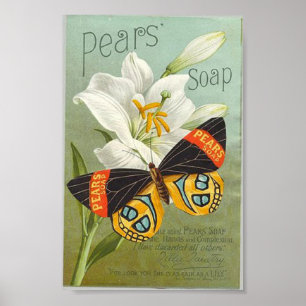 Poster Copie vintage d'annonce de savon