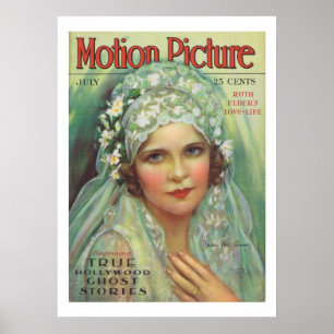 Poster Copie vintage de couverture de magazine de film de