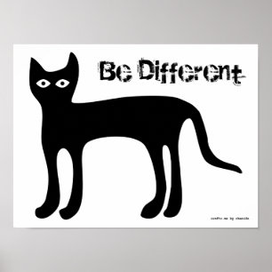 Poster - Copier le chat, être différent